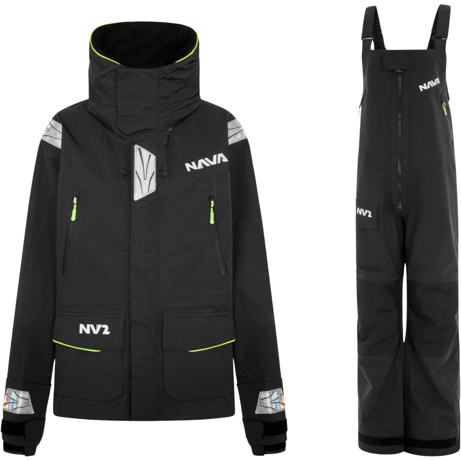 2026 Nava Performance Dames NV2-jas En -broek Zeilpak NAVAWJATCS - Black